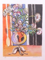 Lot 345 - John Watson - Flowers, lithograph printed in...