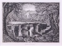 Lot 384 - Robin Tanner (1904-1988) - Clapper Bridge,...