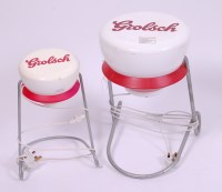 Lot 402 - Two 1970s Grolsch advertising table lamps,...