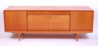 Lot 430 - A 1960s Danish teak long sideboard, having...