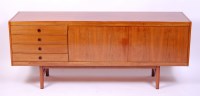 Lot 458 - Archie Shine - a 1960s rosewood sideboard,...