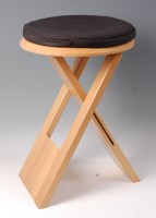 Lot 480 - A 1980s beech Suzy stool by The Princes Design...