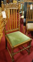 Lot 1429 - A set of four early 20th century barley twist...