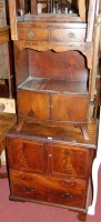 Lot 1436 - A 19th century mahogany commode, together with...