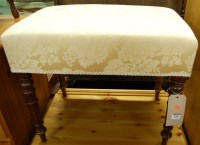 Lot 1443 - A 19th century mahogany framed and cream...