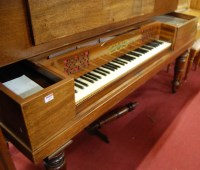 Lot 1450 - A late Victorian mahogany cased square piano...