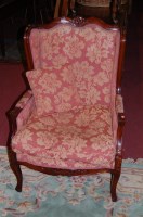Lot 1454 - A contemporary French style mahogany framed...