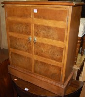 Lot 1459 - A contemporary burr walnut cross banded and...