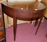 Lot 1460 - An early 19th century mahogany fold-over card...