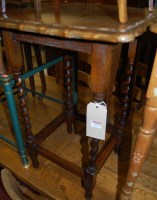 Lot 1474 - An early 20th century oak piecrust topped...