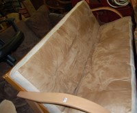 Lot 1489 - A contemporary Scandinavian beech framed and...