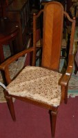 Lot 1403 - An early 20th century French oak splatback...