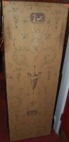 Lot 1182 - A floral decorated four panelled dressing screen
