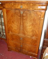 Lot 1184 - A 19th century French figured walnut...