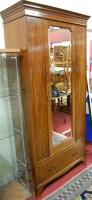 Lot 1190 - An early 20th century mahogany single mirror...