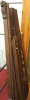Lot 1208 - A 19th century mahogany tester bed (dismantled)