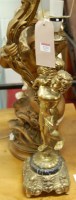 Lot 1212 - Three various cherub table lamps (with damages)