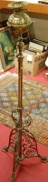 Lot 1219 - A late Victorian brass telescopic standard...