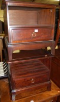 Lot 1227 - A pair of Stag Minstrel single drawer bedside...