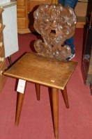 Lot 1246 - A circa 1900 Continental walnut panelled seat...
