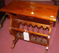 Lot 1282 - A contemporary hardwood magazine table