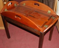 Lot 1321 - A contemporary mahogany and flushed brass...