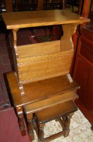 Lot 1327 - An oak and beech nest of three occasional...
