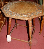 Lot 1308 - An Edwardian octagonal occasional table,...