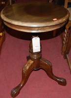 Lot 1305 - A contemporary hardwood circular pedestal...