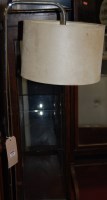 Lot 1304 - A 1960s style chrome effect standard lamp,...