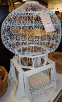Lot 1299 - A wirework birdcage