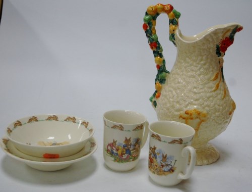 Lot 170 - A Clarice Cliff Celtic Harvest pattern jug,...