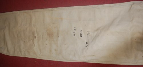Lot 529 - A 1956 canvas Navy hammock