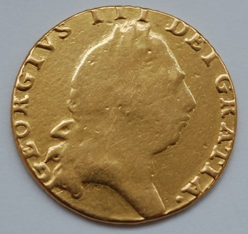 Lot 154 - Great Britain, 1794 gold spade guinea, George...
