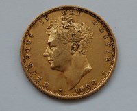 Lot 164 - Great Britain, 1826 gold full sovereign,...