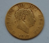 Lot 167 - Great Britain, 1817 gold half sovereign,...
