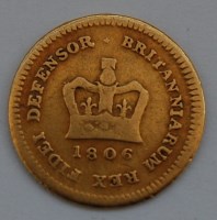 Lot 176 - Great Britain, 1806 gold third guinea, George...