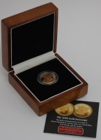 Lot 183 - Great Britain, cased 2005 gold full sovereign,...