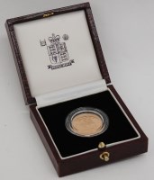 Lot 194 - Great Britain, cased 1998 gold proof full...