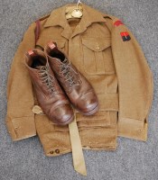 Lot 619 - A 1947-1949 National Service dress jacket and...