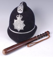 Lot 620 - A turned wooden policeman's truncheon,...