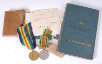 Lot 627 - A WW I Victory medal, naming 17858 PTE. R....