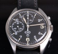 Lot 635 - A gentleman's CWC (Cabot Watch Company) steel...