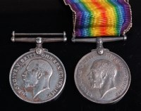 Lot 638 - Two WW I British War medals, naming 43463. CPL....