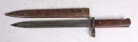 Lot 649 - An Austrian Model 1895 bayonet, having a 25cm...