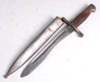 Lot 652 - A WW II Spanish Model 1941 "bolo" bayonet,...