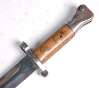 Lot 657 - A British 1888 pattern bayonet, the 30cm...