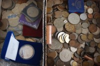 Lot 264 - Mixed lot of British and world coins, to...