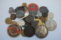 Lot 269 - Mixed lot of coins, tokens and badges, to...