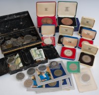 Lot 294 - Great Britain, mixed lot of silver and other...